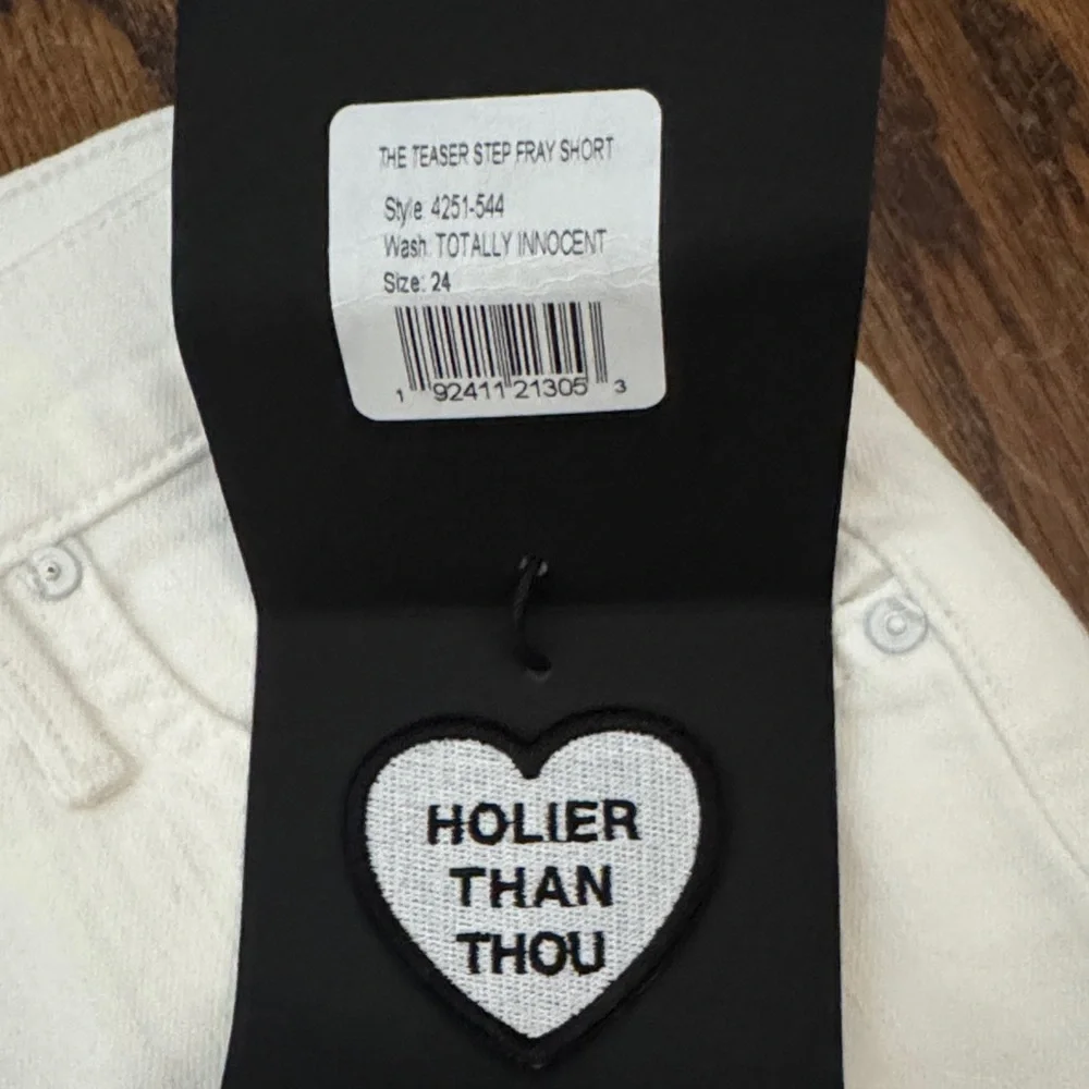 MOTHER Superior White Jean Shorts - Picture 3 of 4